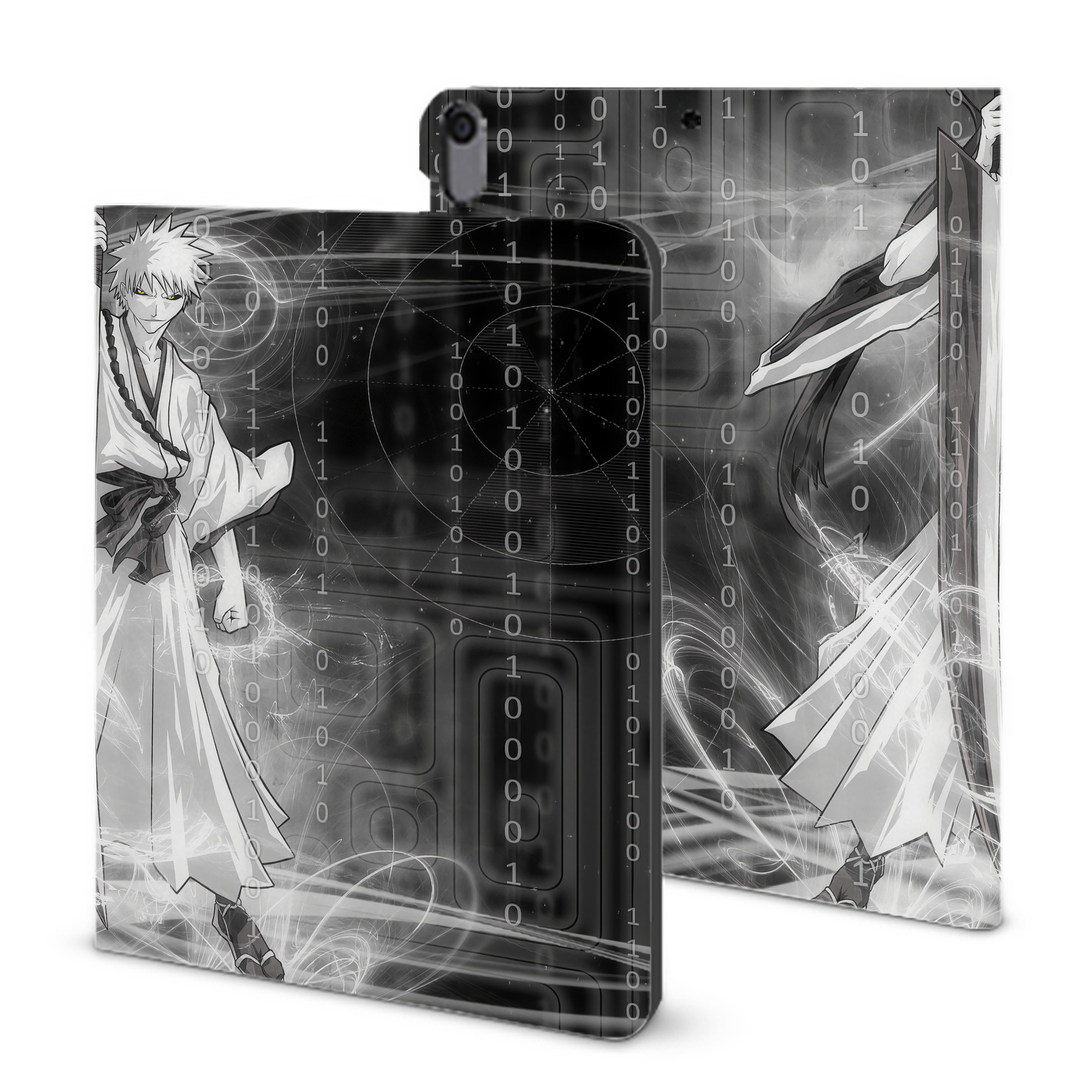 （画像用） ブリーチ BLEACH IPad ケース ブック型 PUレザー TPU 耐衝撃 軽量 薄型 ペン収納なし 全面保護 IPad 各モデル対応